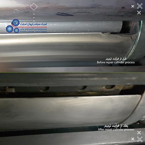 تعمیر سیلندر  لاستیک ماشین رولند 200 Roland 200- offset printing machine