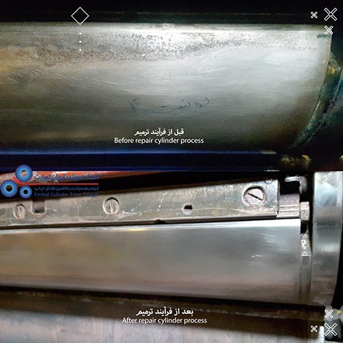 تعمیر سیلندر زینک ماشین هایدلبرگ اسپیدمستر Heidelberg SM - Offset Printing Machines 