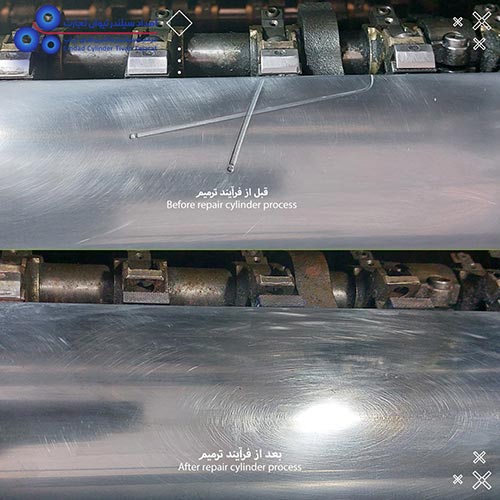 تعمیر سیلندر چاپ ماشین هایدلبرگ اسپیدمستر Heidelberg Speed master SM-74 Offset Printing Machine