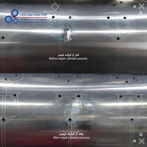 تعمیر سیلندر دایکات ماشین Lemanic Die Cutting Rotogravure printing machine