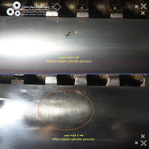 تعمیر سیلندرهای لاستیک و چاپ یونیت 2 ماشین رولند 800  Offset printing machine -Roland 800