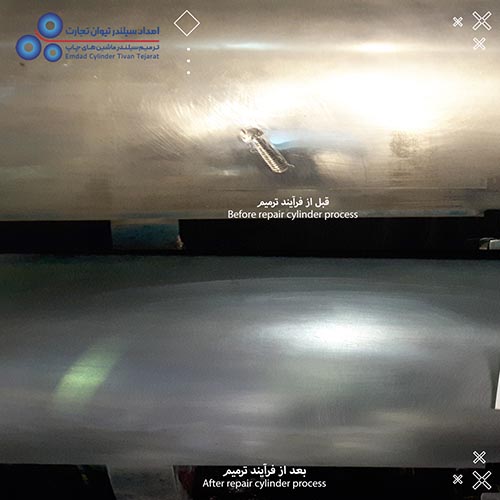 تعمیر سیلندرهای لاستیک و چاپ ماشین Crabtree