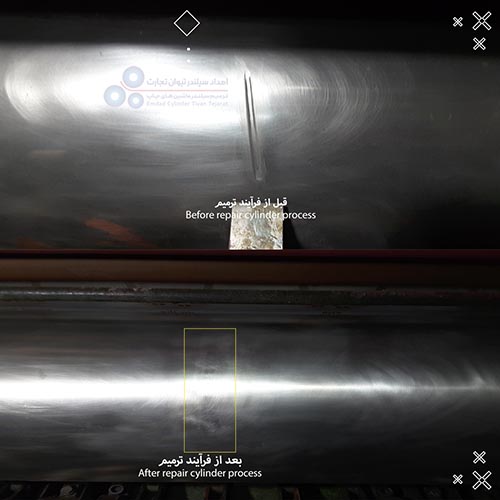 تعمیر سیلندرهای لاستیک و چاپ ماشین Mailander 